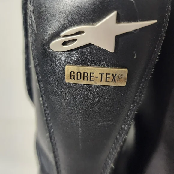 Alpinestars Gore-Tex Waterproof Motorcycle Riding Boots Black Leather Unisex 39 - Picture 10 of 10